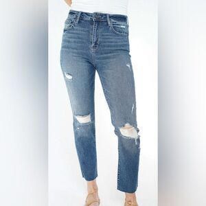 CJLA Chrissy Distressed Straight Leg Jeans size 3